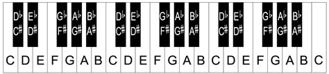 piano note labels|Piano Keys and Notes .
